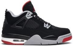 Nike Air Jordan 4 Retro OG GS 'Bred' 2019 Sneaker Spor Ayakkabı