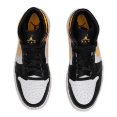 Nike Air Jordan 1 Mid Retro Laser Orange Yellow Black Spor Ayakkabı