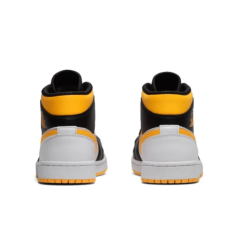 Nike Air Jordan 1 Mid Retro Laser Orange Yellow Black Spor Ayakkabı
