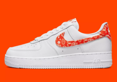 Nike Air Force 1 '07 Low  Orange Paisley Sneaker Günlük Spor Ayakkabı