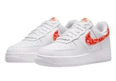 Nike Air Force 1 '07 Low  Orange Paisley Sneaker Günlük Spor Ayakkabı